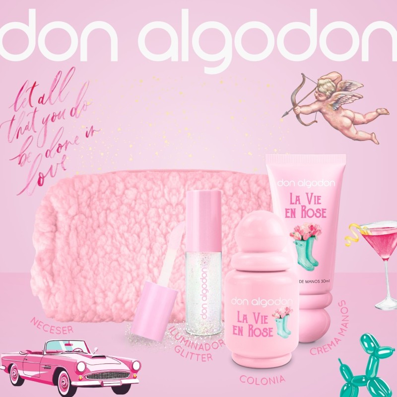 Set mujer la vie en rose don algodón