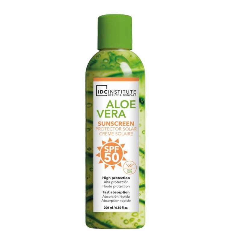 Protector solar SPF 50 con aloe vera
